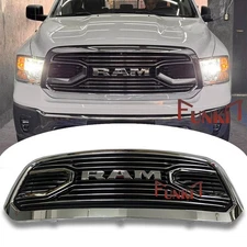 Chrome Upgrade Grille For 2013-2018 2016 Dodge RAM 1500 Front Grill w/letters