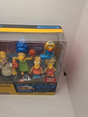 The Simpsons 5 Original Figures 2003 Now & and Then Playmates
