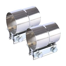 2.25 Inch Lap Joint Exhaust Band Clamp Exhaust Repair Preformed For 2.25"-2PCS