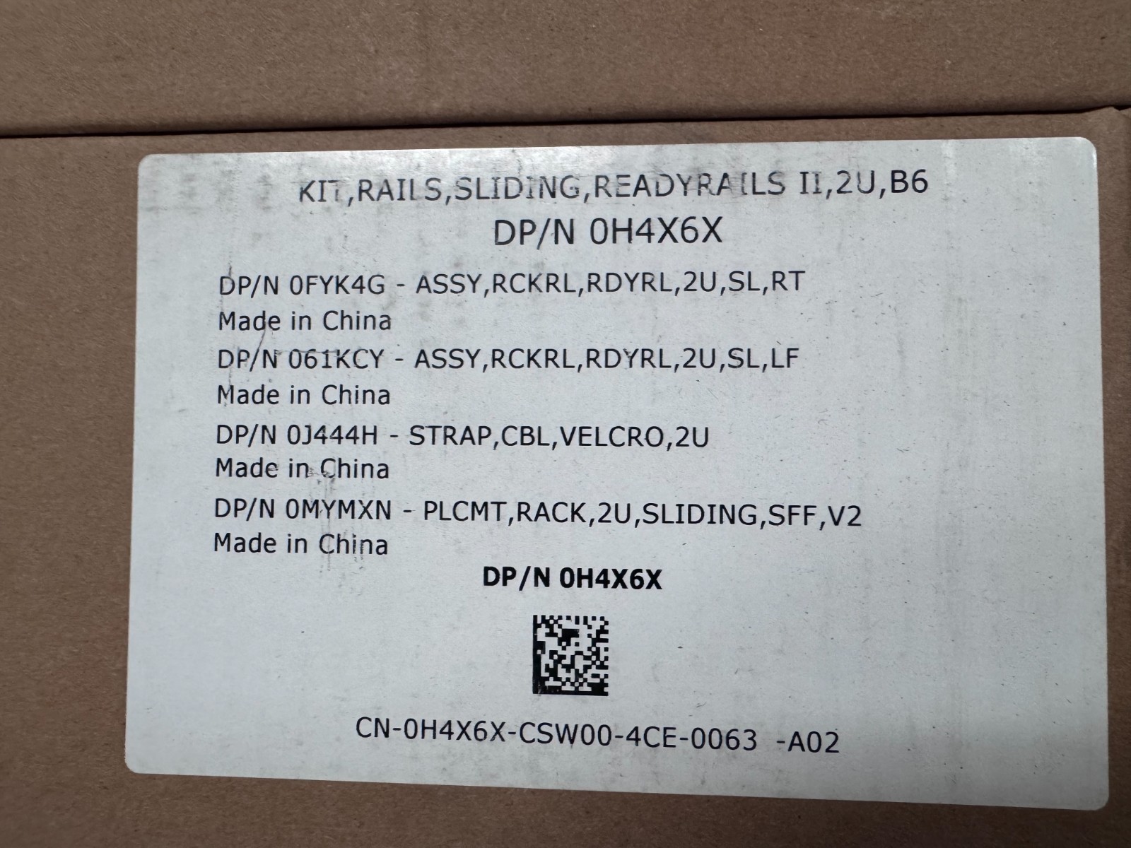 Dell 2U B6 Sliding Ready Rails for PowerEdge R520 R530 R720 R730 R740 ...