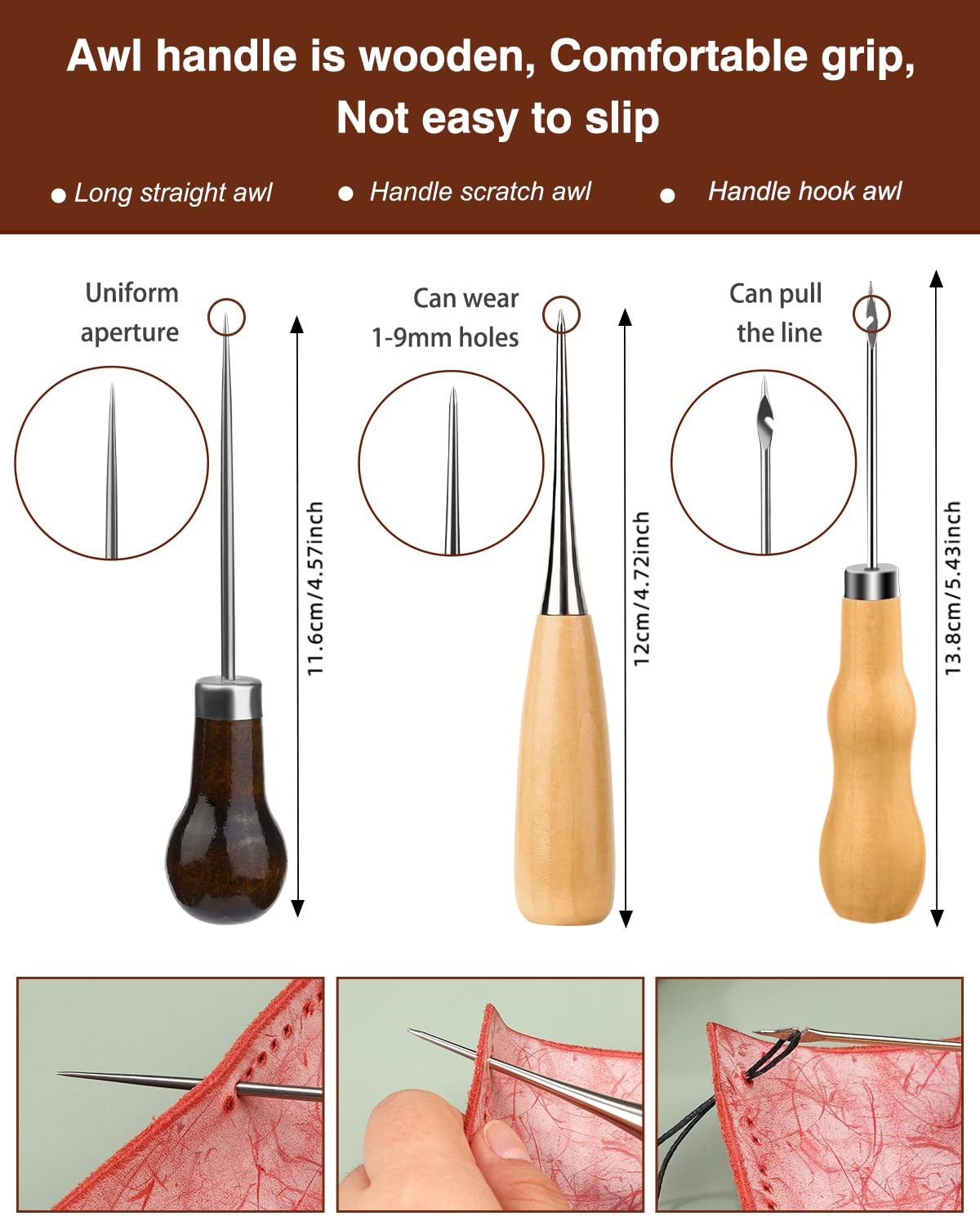 Heavy Duty Sewing Kit, 48pcs Needle and Thread Kit with Upholstery Thread Nee...