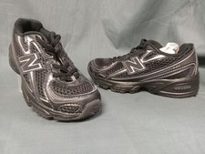 New Balance Toddler 740 Bungee Lace Sneakers IZ740BM Black Grey Size 9 NEW IN BO