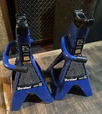 2 - DURALAST 2 1/4 TON Jack Stands / A Pair Blue