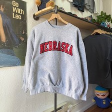 Vintage 90s Nebraska Huskers Spell Out Crewneck