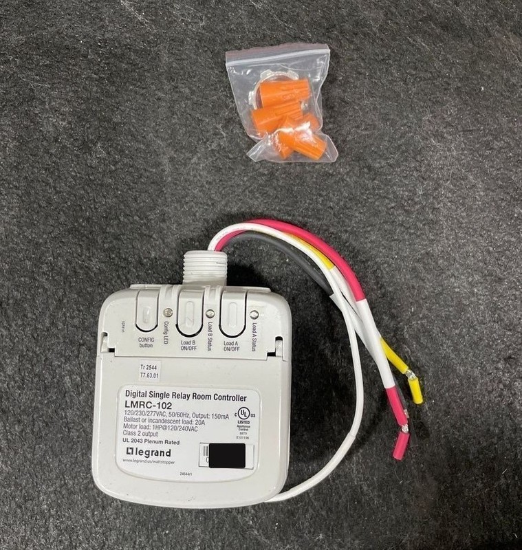 LEGRAND WATTSTOPPER DLM Dual Relay Room Controller 120/230/277V 50/60Hz 150mA L
