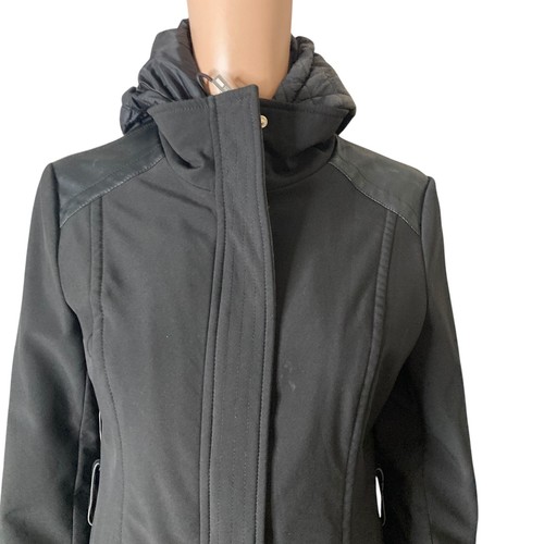 Kenneth Cole Reaction Jacket Womens Small Black Full Zip Snap Button - Picture 9 of 16