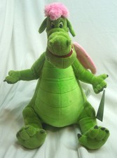 Walt Disney Store Pete's Dragon SOFT GREEN ELLIOT 14" Plush Stuffed Animal NEW