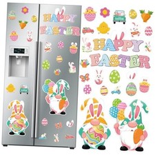 25Pcs Happy Magnets, Spring Refrigerator Magnets Bunny Egg Gnome Easter