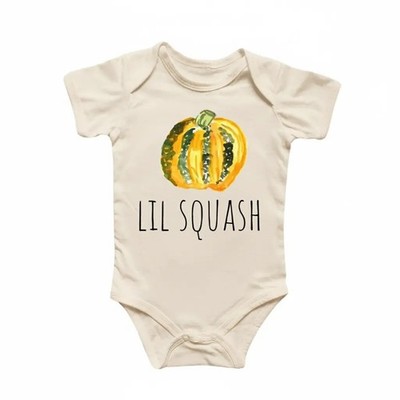 Squash Fat Pumpkin Newborn Baby Onesie  Bodysuit