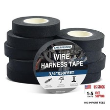 Wire Harness Tape,High Temp Self-Adhesive Felt Cloth Electric Tape for 10