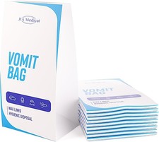 JFA Medical Disposable Travel Sick/Vomit Bags &ndash; Pack of 10