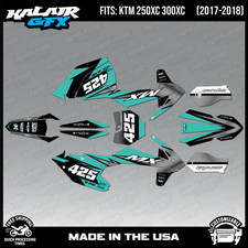 Graphics Kit for KTM 250XC 300XC 2017-2018 Screech-TEAL