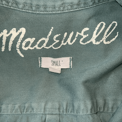 MADEWELL Army Green Button Down Tomboy Work Shirt - S - Bild 8 von 9