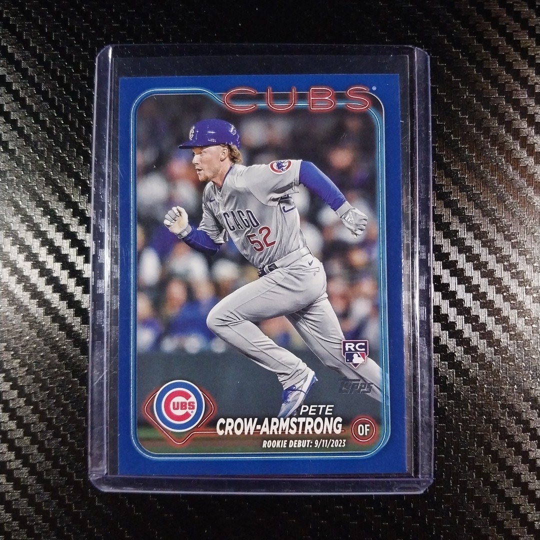 2024 Topps Update Series - Rookie Debut Pete Crow-Armstrong #US91 Royal Blue
