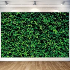 Green Leaves Backdrop Wall Banner Greenery Photography Background for Home