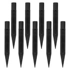 10pcs Vorgarten Solar Rasenlampe Pfahl Rasenlampe Stallgartenlicht Pfähte
