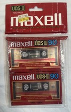 Maxell UDS II 90 High Bias Audio Cassette Tapes 2 Pack New Sealed