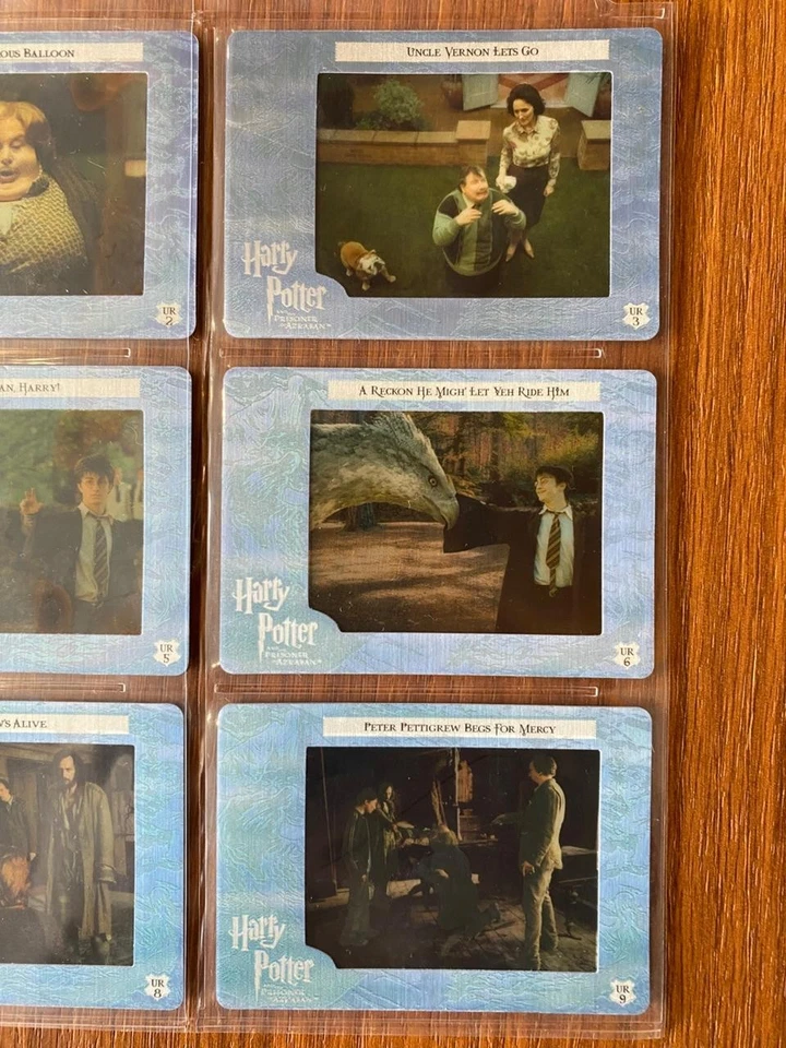 2004 Artbox Harry Potter Prisoner of Azkaban Film Cardz Rare Card Set (UR1-UR9) - Image 4 of 4