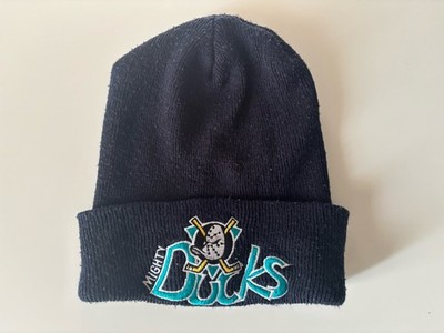  Mighty Ducks Beanie Mütze Vintage Style Schwarz One Size Männer Top 