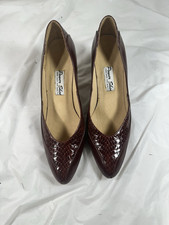 Vintage Power Shoe Company pump handmade embossed leather size 6.5