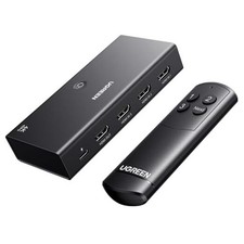 HDMI Switch 3 in 1 Out 4K 60Hz, HDMI Splitter with Remote Supports HDR10 CEC