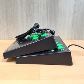 LOT HORI Fighting Stick SS x2 Sega Saturn Twin Set with Boxes Tested from Japan