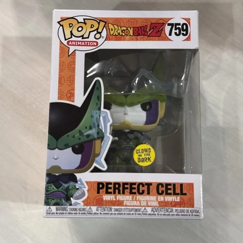 Funko Pop! Dragon Ball Z #759 Perfect Cell Glow Convention Missing Sticker