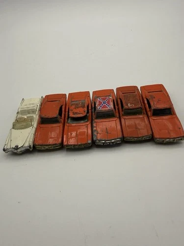 VINTAGE 1981 GENERAL LEE AND BOSS HOGG Lot  CADILLAC ERTL US MADE HOT WHEELS