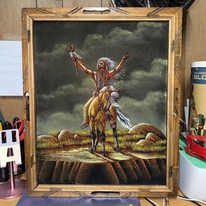 Native American Velvet Painting | eBay