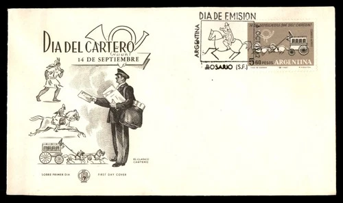 Mayfairstamps Argentina FDC 1962 Horses Mailcoach Mail Carrier First Day Cover a