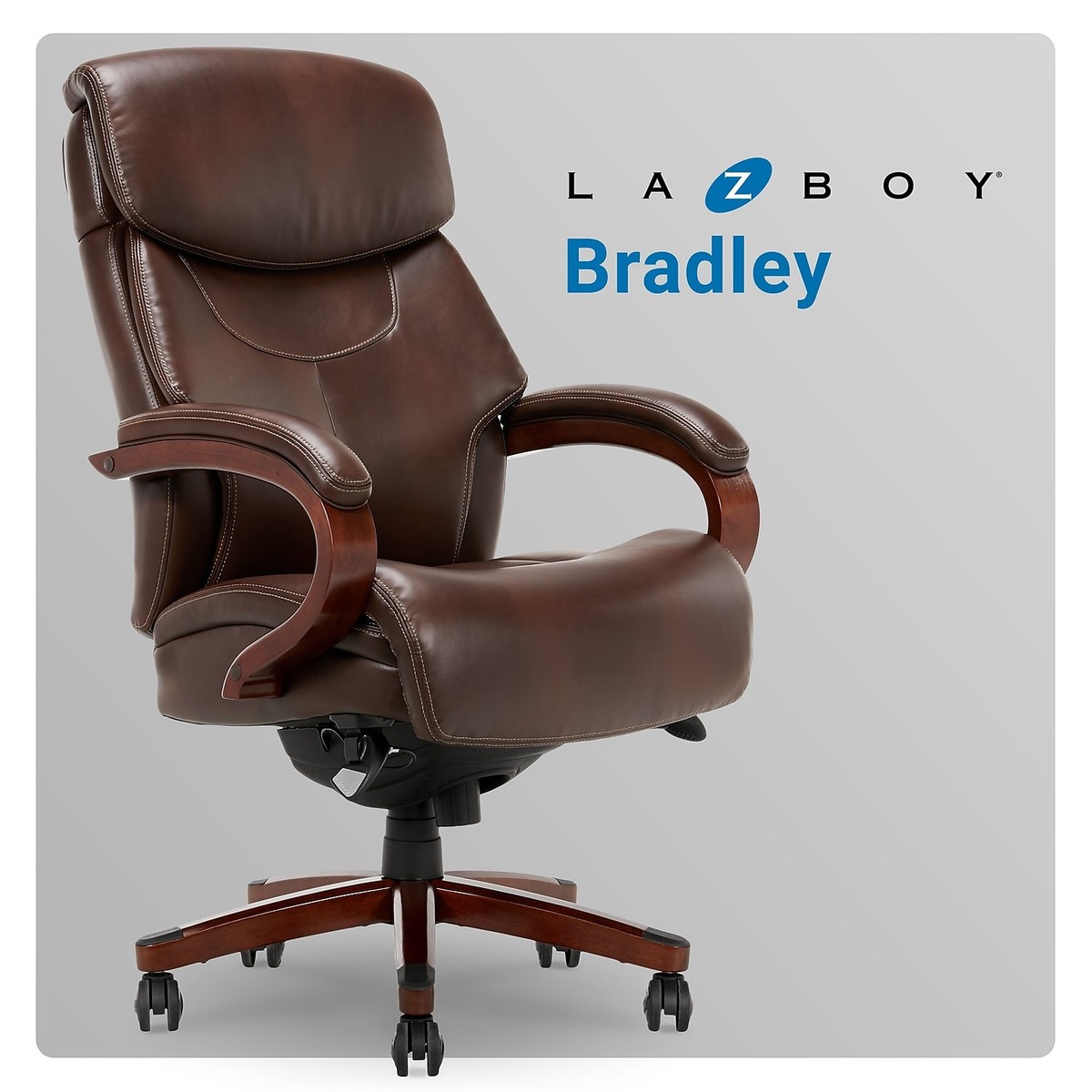 ち*び様 LA-LA ボディスーツ 70M ベージュ・ブラウン La-Z-Boy Bonded Leather Executive Office Chair, Beige
