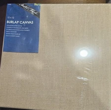 masters touch Burlap Canvas 12x12 