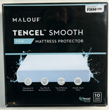 Malouf Tencel Smooth Mattress Protector Pad Waterproof/Hypoallergenic Twin