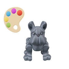 Articulated 3D Printed Puppy Dog   Flexible Desk Toy   8 cm   Random Color