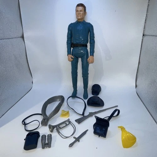 Vintage 60's Marx Johnny West Captain Maddox  Action Figure  w/Some Accessories