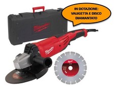 Smerigliatrice Angolare Disco 230mm Milwaukee AG22-230 D-SET 2200W con Valigetta