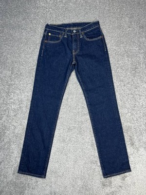 Levis 511 Jeans Mens 28 Blue Denim Cotton Stretch Low Rise Slim Fit Skinny 27x29