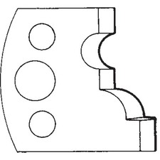 Scheppach Profilmesser Paar 63207724 ID.-NR. 100 129 024 wie Leitz 026124