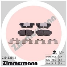 Satz Bremsbeläge Bremsklötze hinten für Hyundai Getz TB Grandeur TG | 2414044
