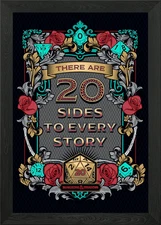 20 Sides To Every Story Framed Wall Art Poster Canvas Print Picture