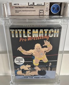 Title Match Pro Wrestling (Atari 2600) WATA 9.8 A++ New Sealed PSA VGA Top Pop