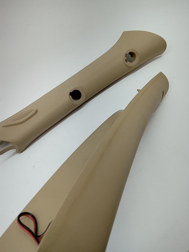 07-14 GM SUV Beige Tan LH RH Bose Tweeter A-Pillar Trim Panel Pair OEM - Bild 11 von 20