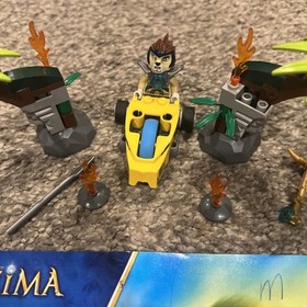 LEGO LEGENDS OF CHIMA Jungle Gates 70104 ~ 100% COMPLETE w Manual (No Cards/Box)