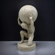 FUNSXBUG 11 Inch Large Atlas Holding World Greek God As Shown in the Picture 