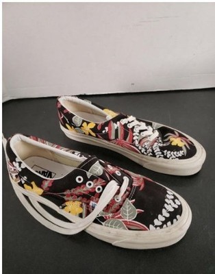Vans Era 95 DX Anaheim Aloha Black Mens 12  Waffle Sole Sneakers