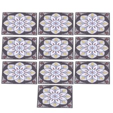 20PCS Self-Adhesive Tile Diagonal Sticker Waterproof Floor Decals For Living Roo