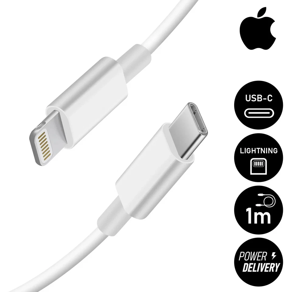 Apple Câble Original USB-C vers Lightning 1m – Charge Rapide iPhone iPad – Neuf - Photo 2/4