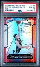 2023 Panini One And One Trayce Jackson-Davis Red Rookie 7/15 - PSA 10 (Pop 2)