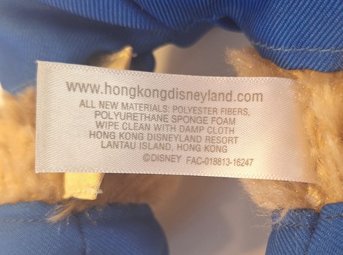 Duffy With Mickey Pattern Shirt Plush Toy Hong Kong Disneyland Rare Disney Japan - Picture 5 of 8
