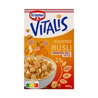 Dr. Oetker Vitalis Knusper MüSli Cinnamon Rolls Packung 400G